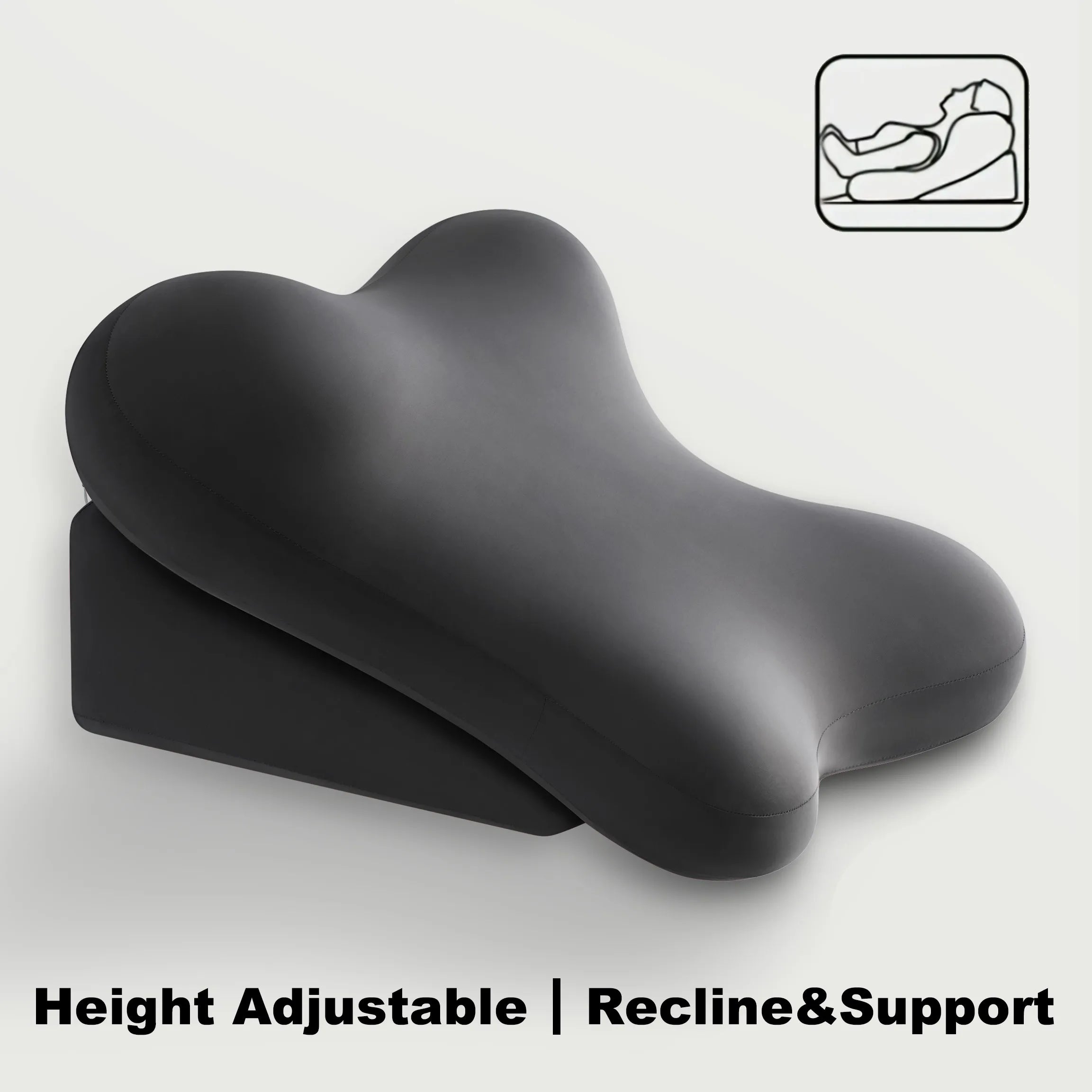 2-delige ergonomische bedwigkussenset