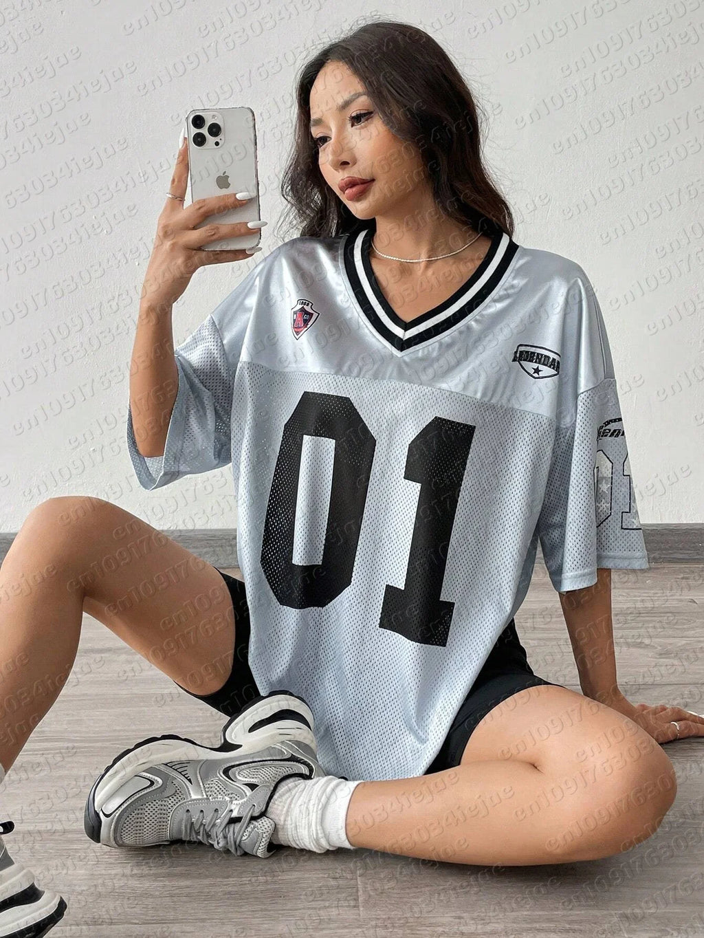 American Sports V-hals T-shirt
