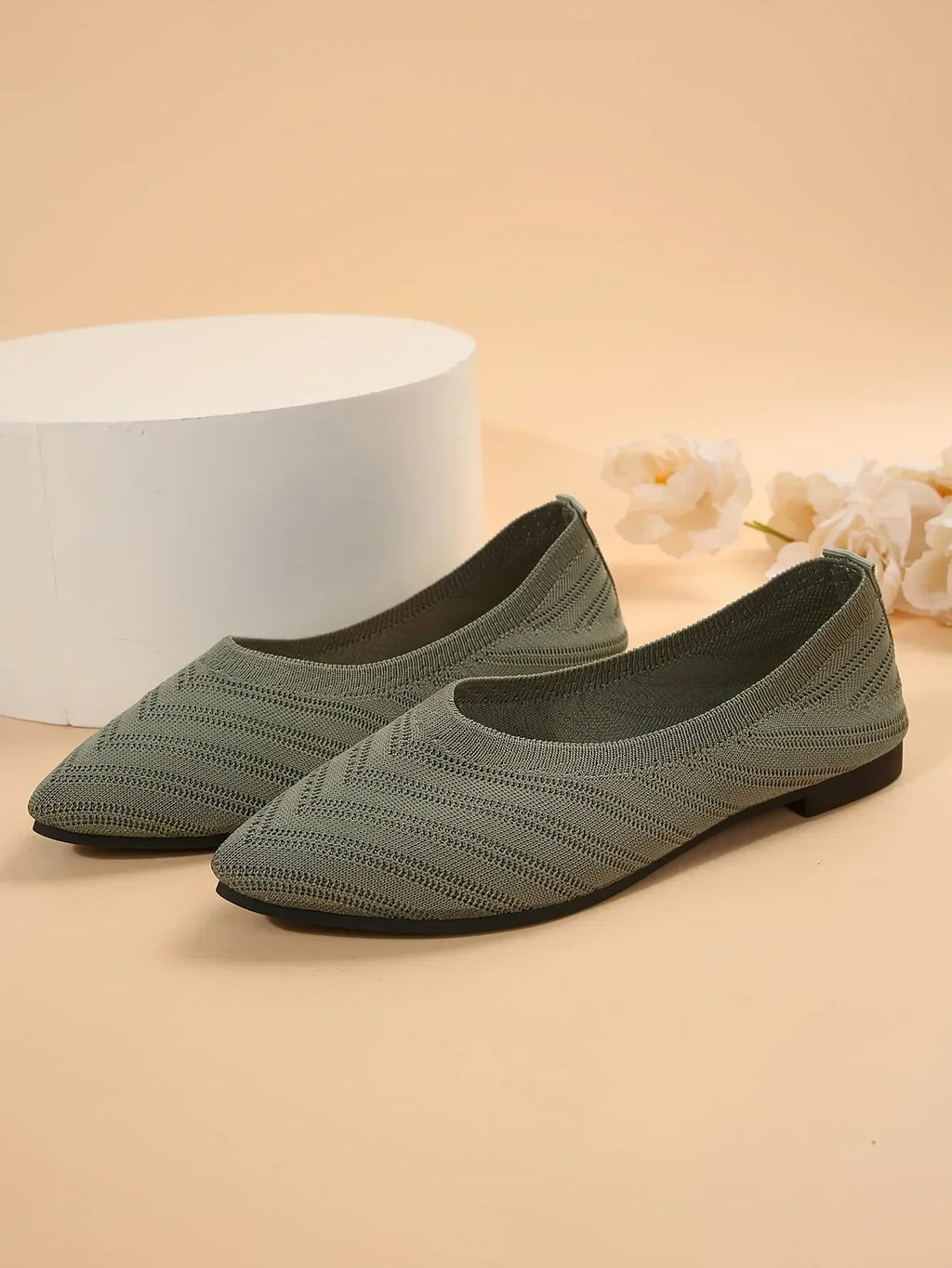 Gebreide spitse ballerina's - afbeelding 42