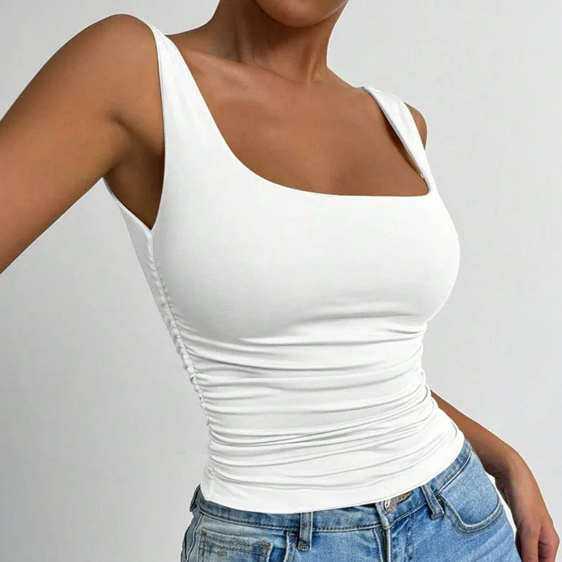 Dames square neck tanktop