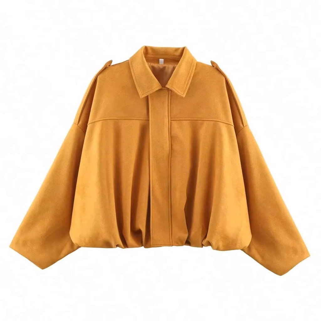 Suède-look jack met vleermuismouwen - afbeelding 21