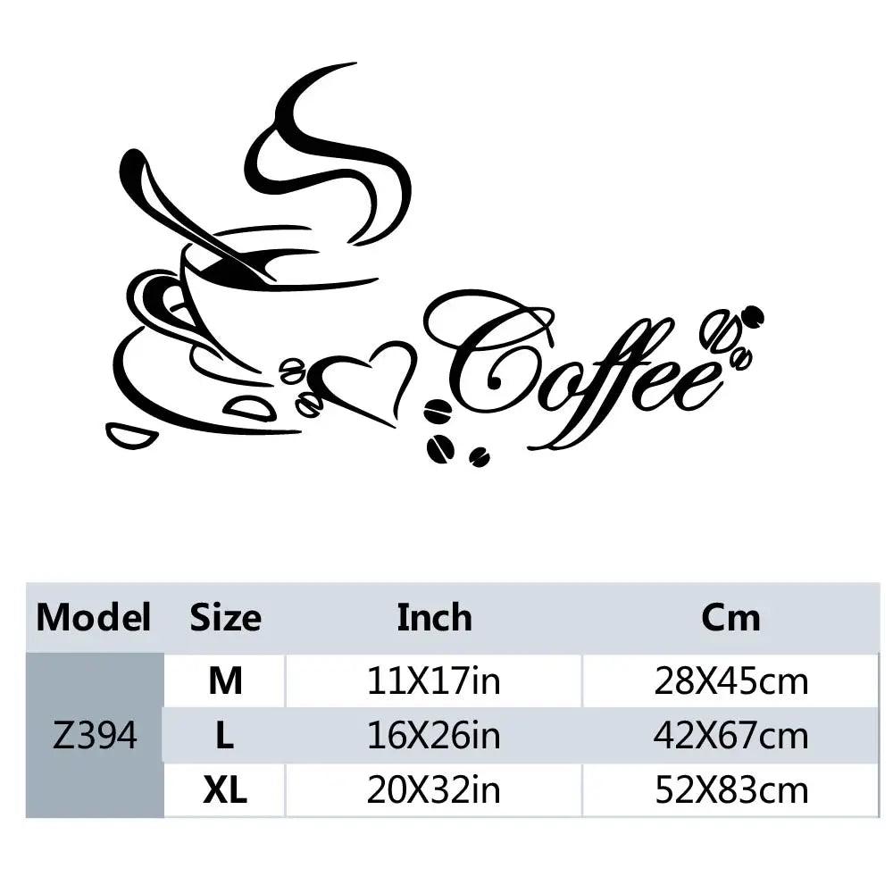 Koffiekop muursticker