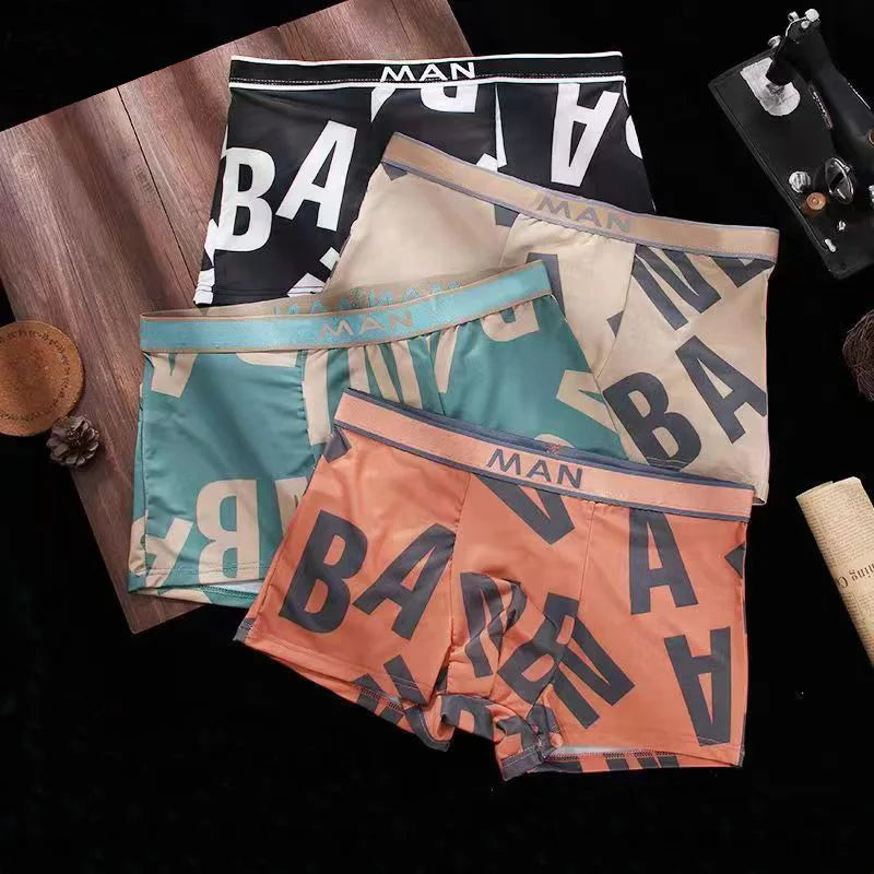 Boxershorts, zijdezacht materiaal (set van 4)