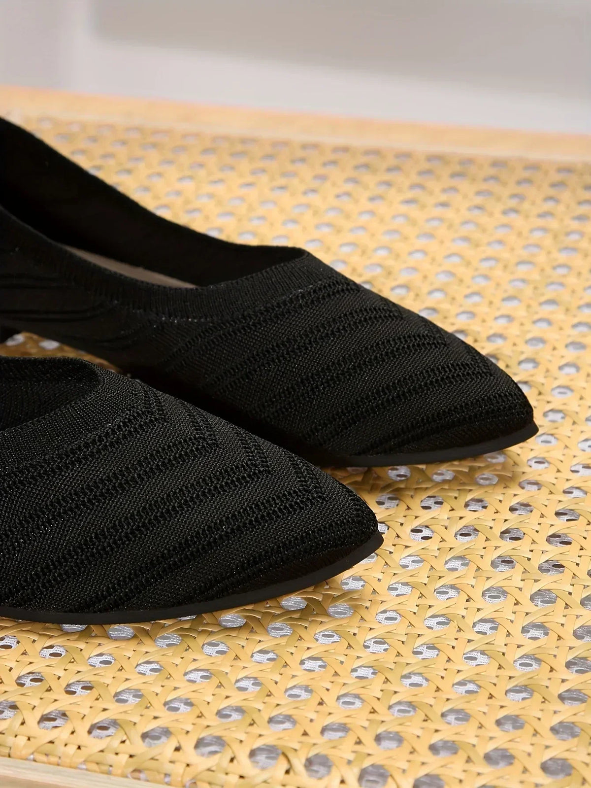 Gebreide spitse ballerina's - afbeelding 15