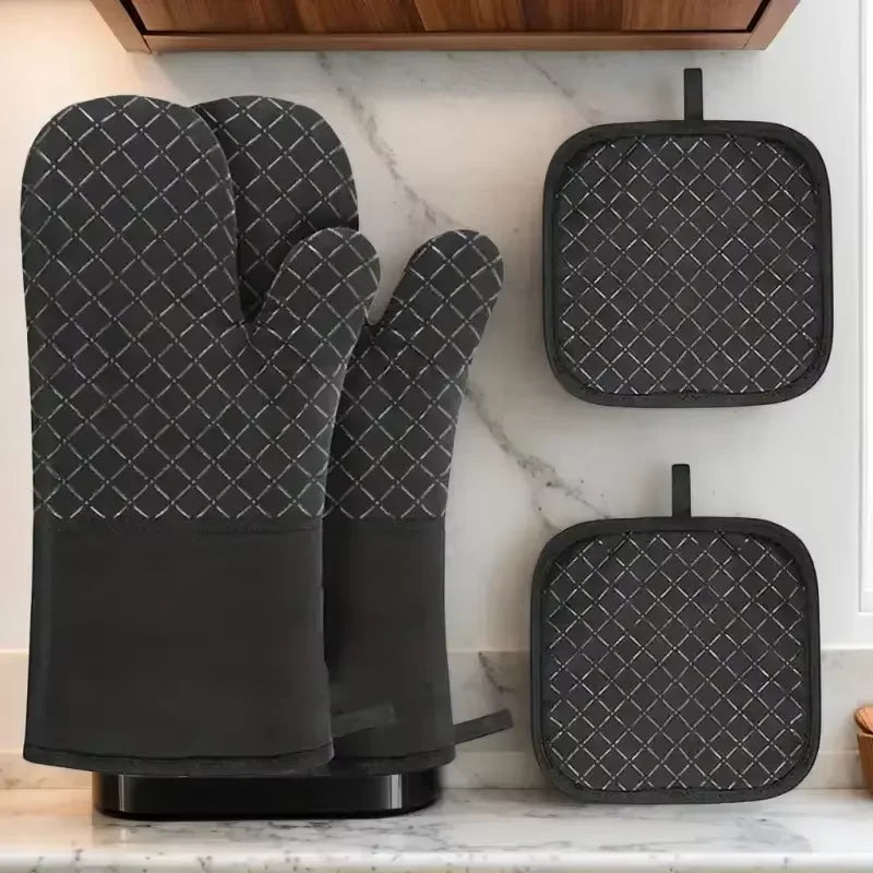 Hittebestendige katoenen ovenhandschoenen