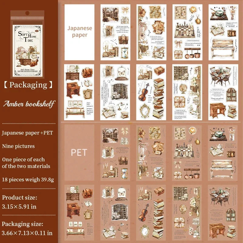 18 stijlvolle die-cut stickers