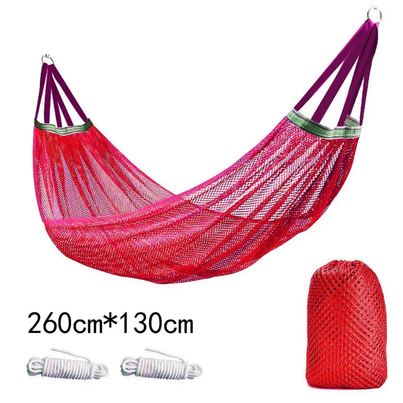 Outdoor hangmat met ice silk mesh materiaal en anti-tip ontwerp