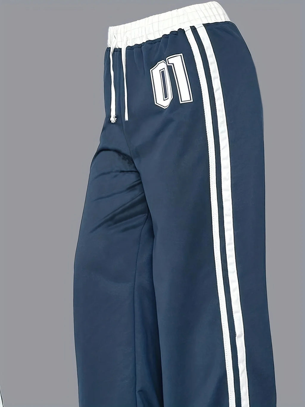 Wide leg sportieve casual broek