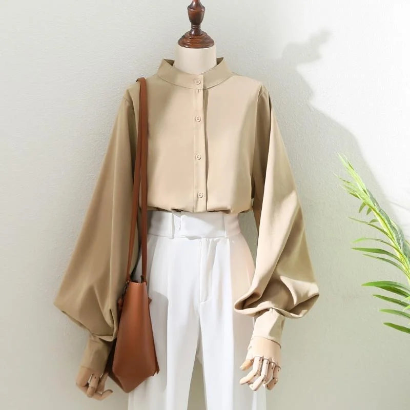 Blouse met ballonmouwen - afbeelding 5
