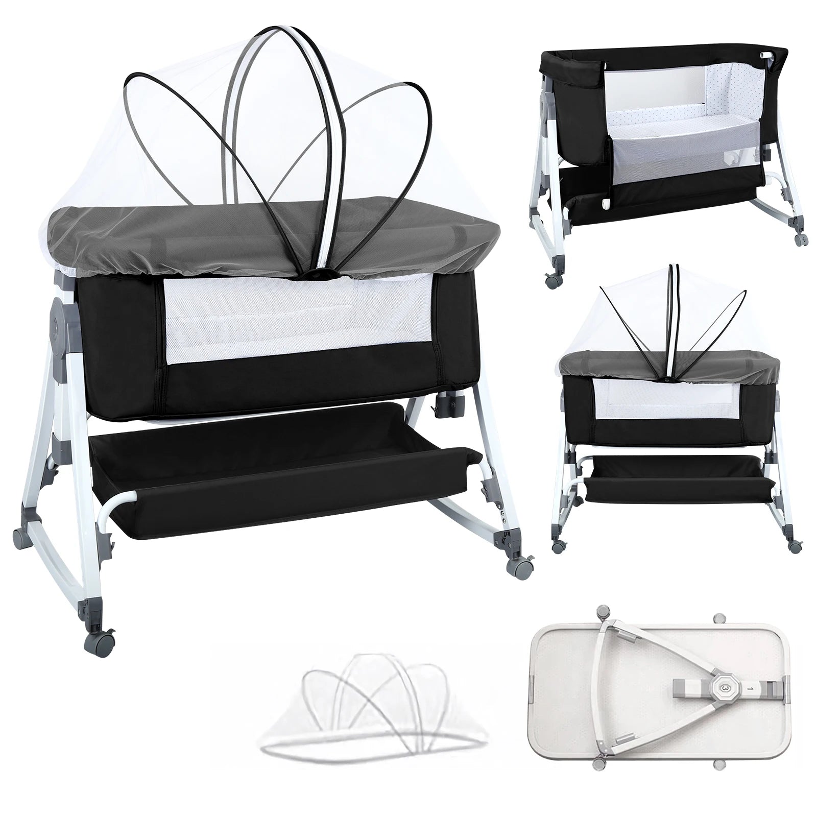 4-in-1 multifunctionele babybedje