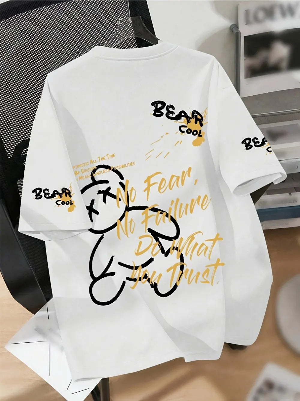 T-shirt met berenprint - afbeelding 8