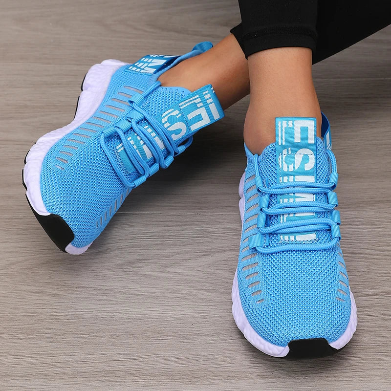 Ademende gebreide sneakers - afbeelding 4