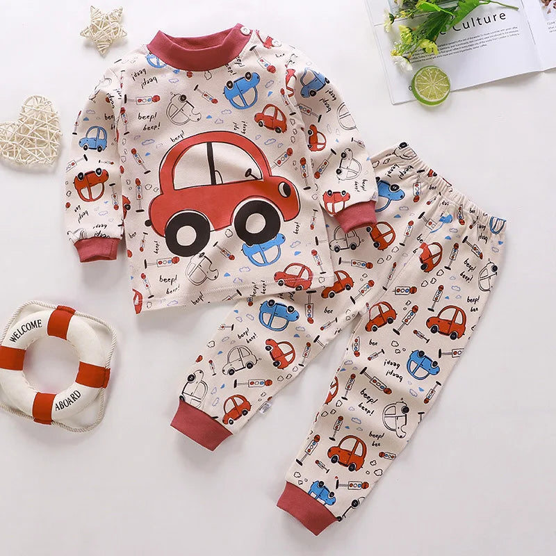 Katoenen kinderpyjama met print