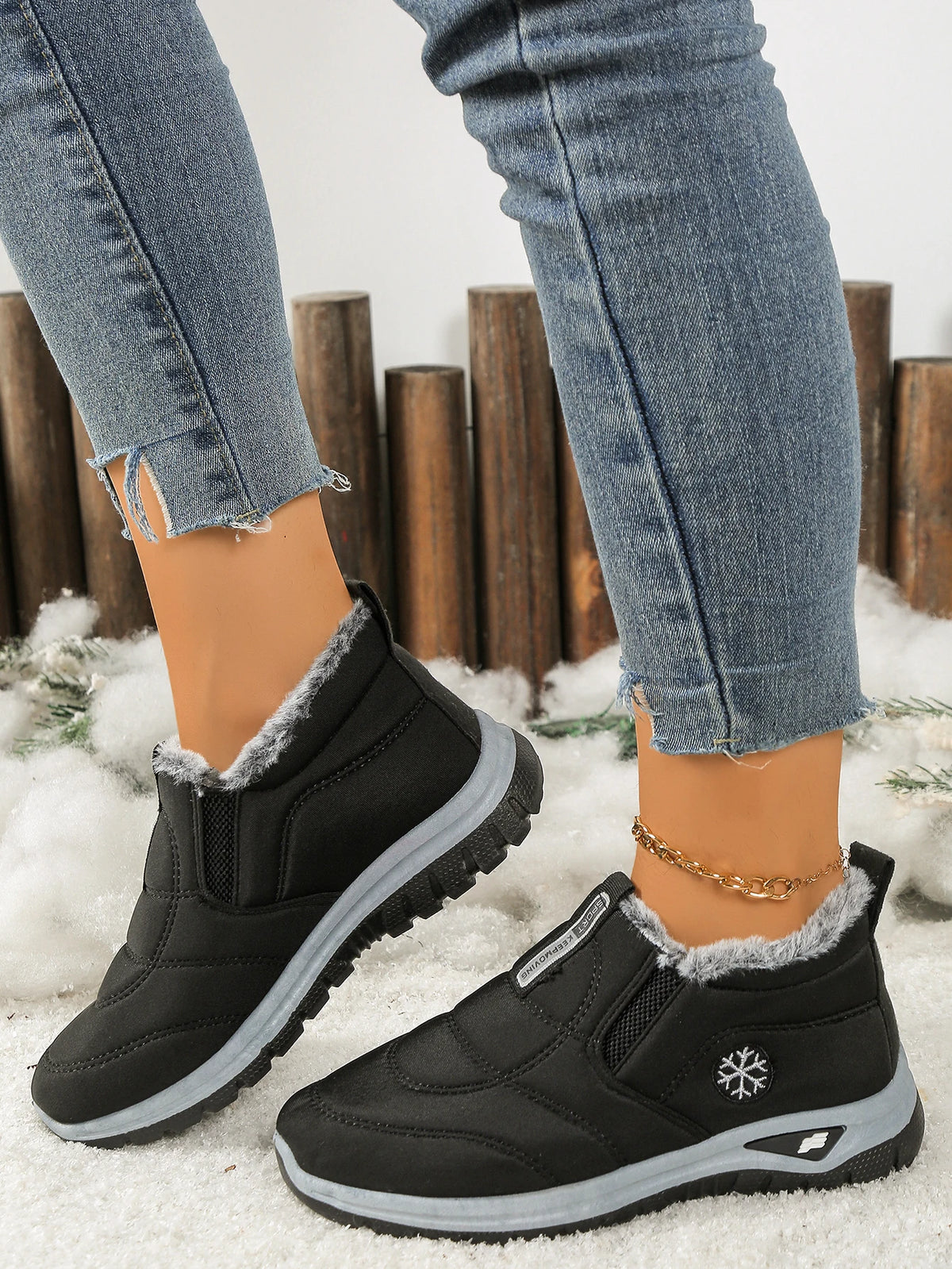 Gevoerde instapboots met fleece - afbeelding 10