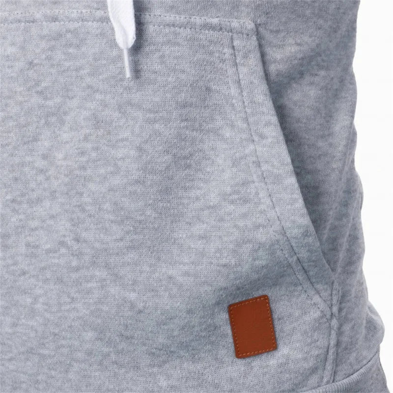 Effen herenhoodie met trekkoord - afbeelding 11