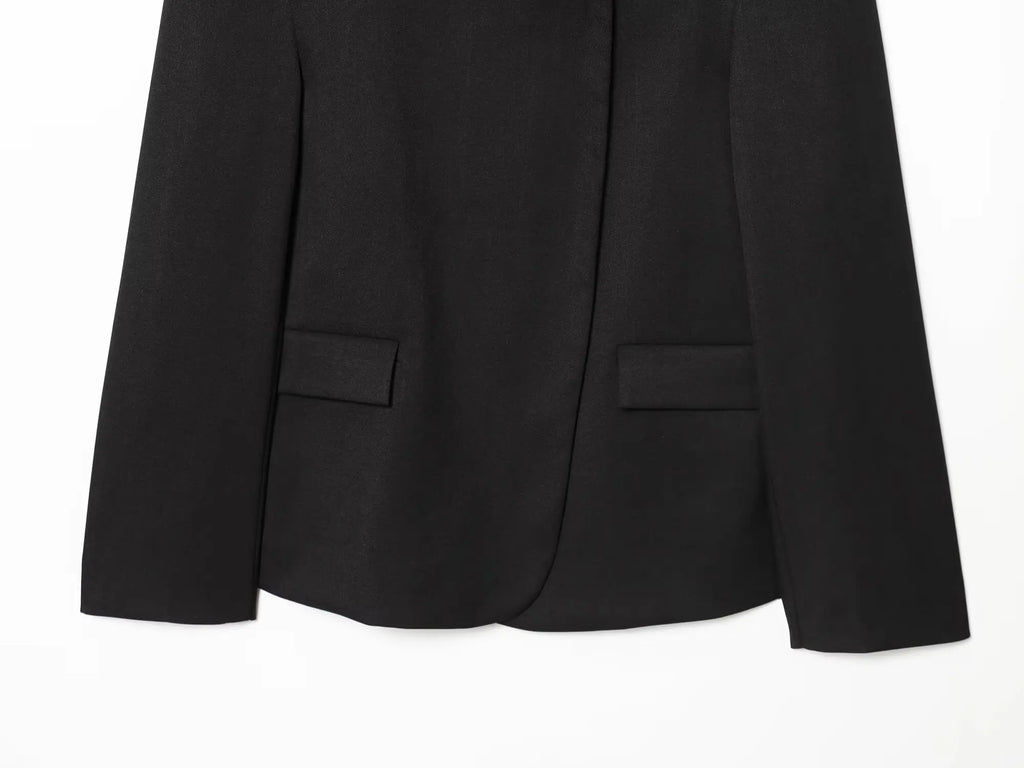 Kantoorblazer met opstaande kraag - afbeelding 12