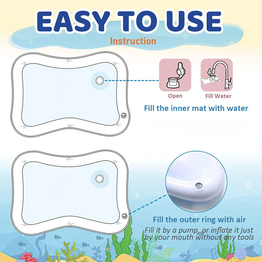 Opblaasbare water speelmat