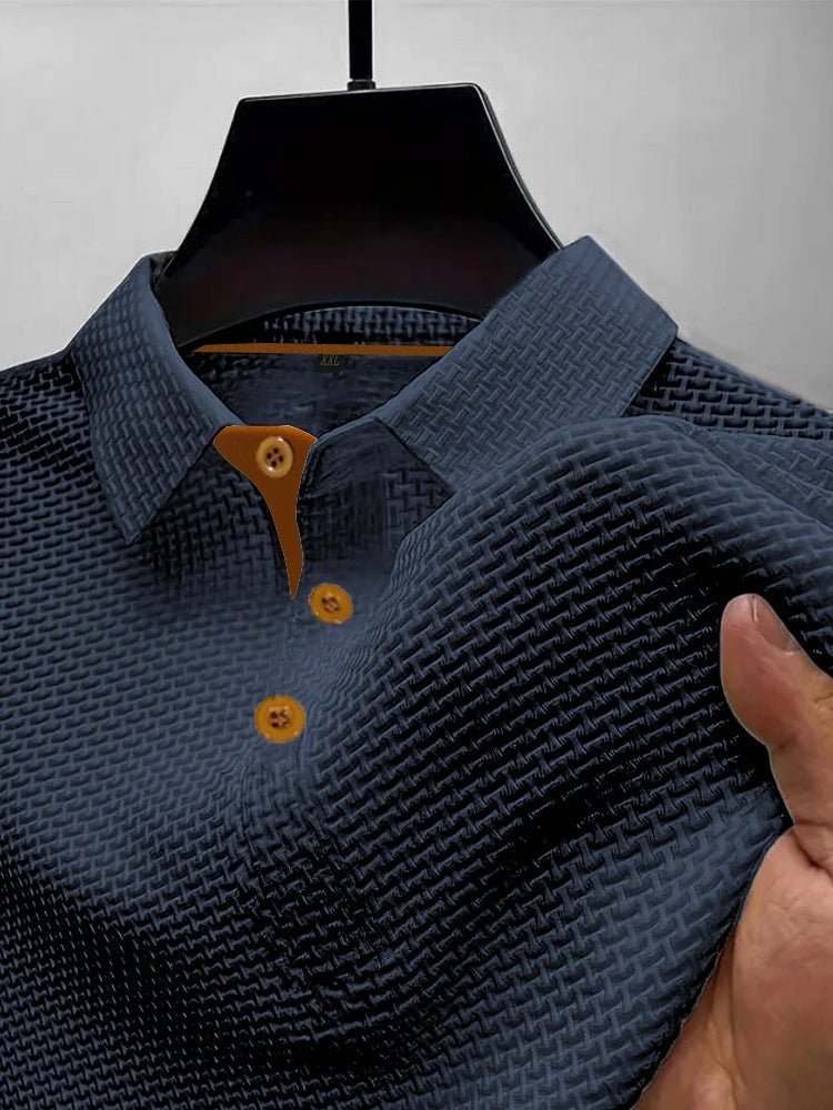 Heren Ice Silk Polo T-shirt