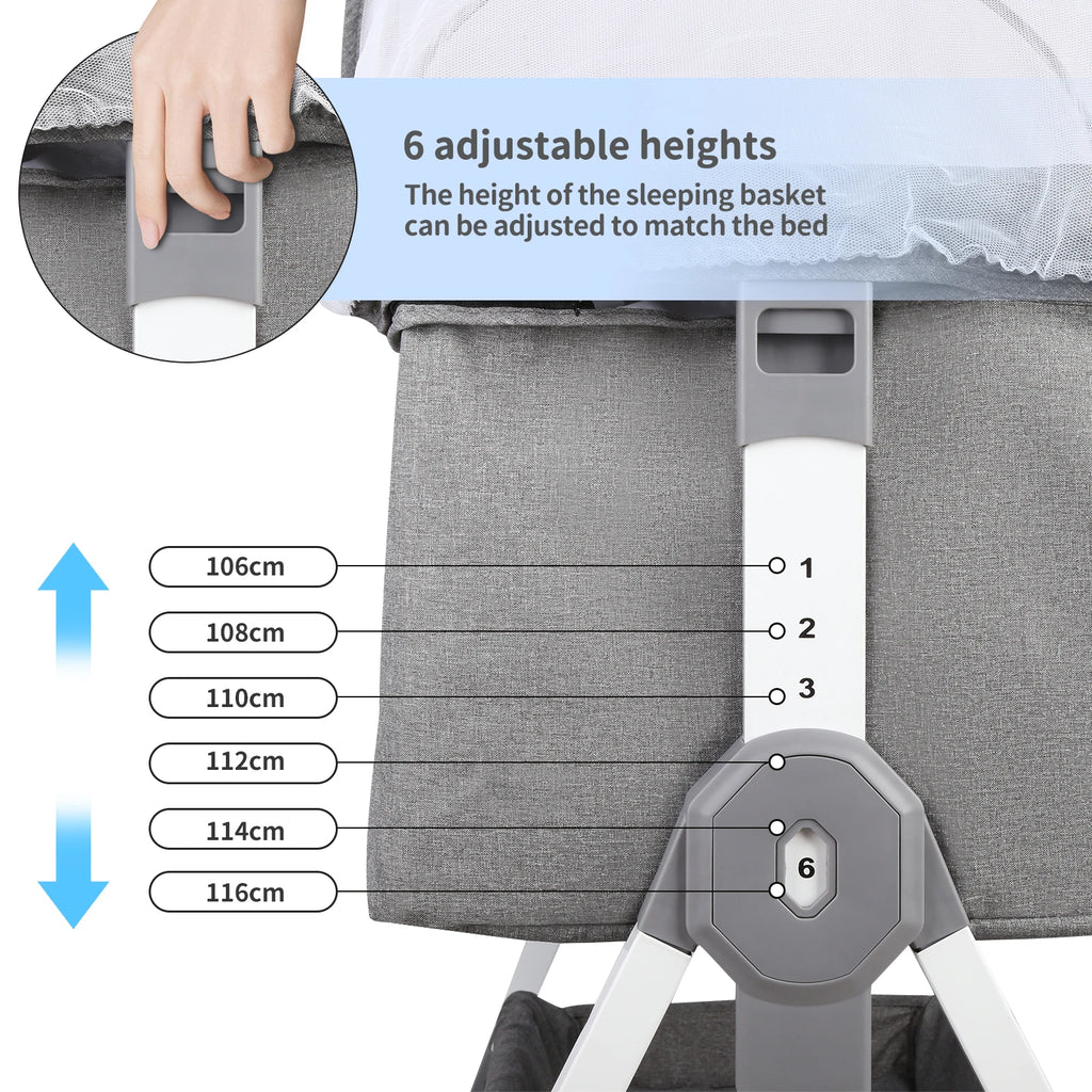 4-in-1 multifunctionele babybedje