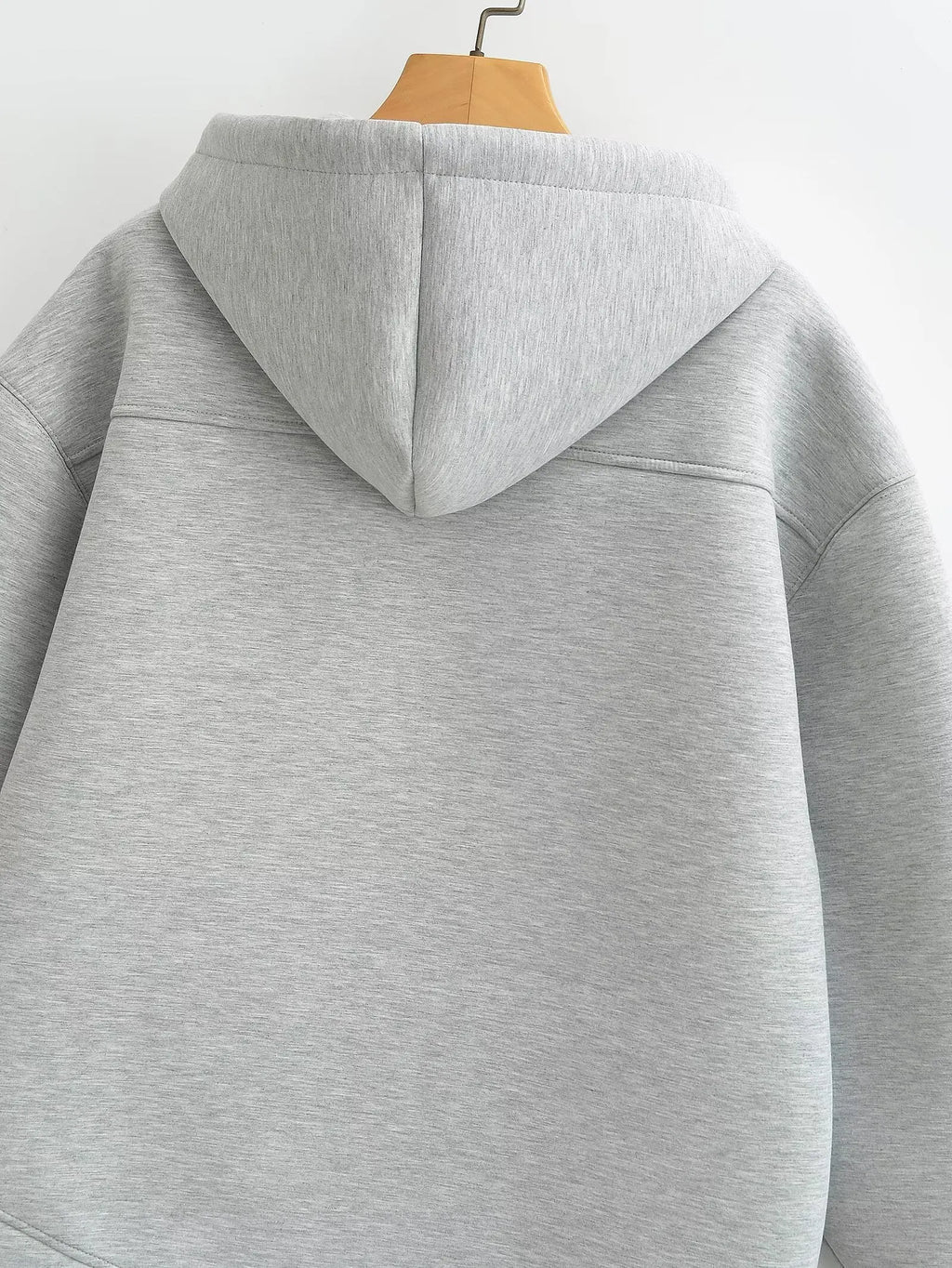 Oversized hoodiejas met rits - afbeelding 15