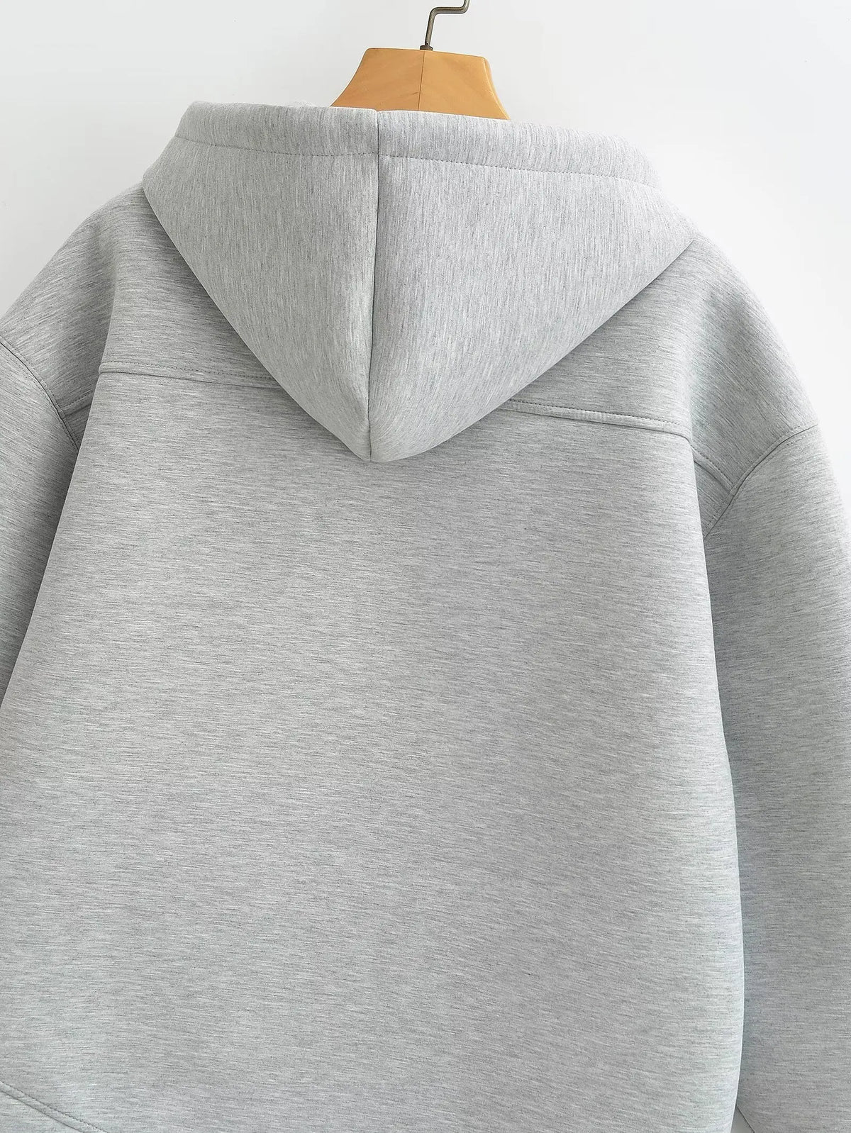 Oversized hoodiejas met rits - afbeelding 15