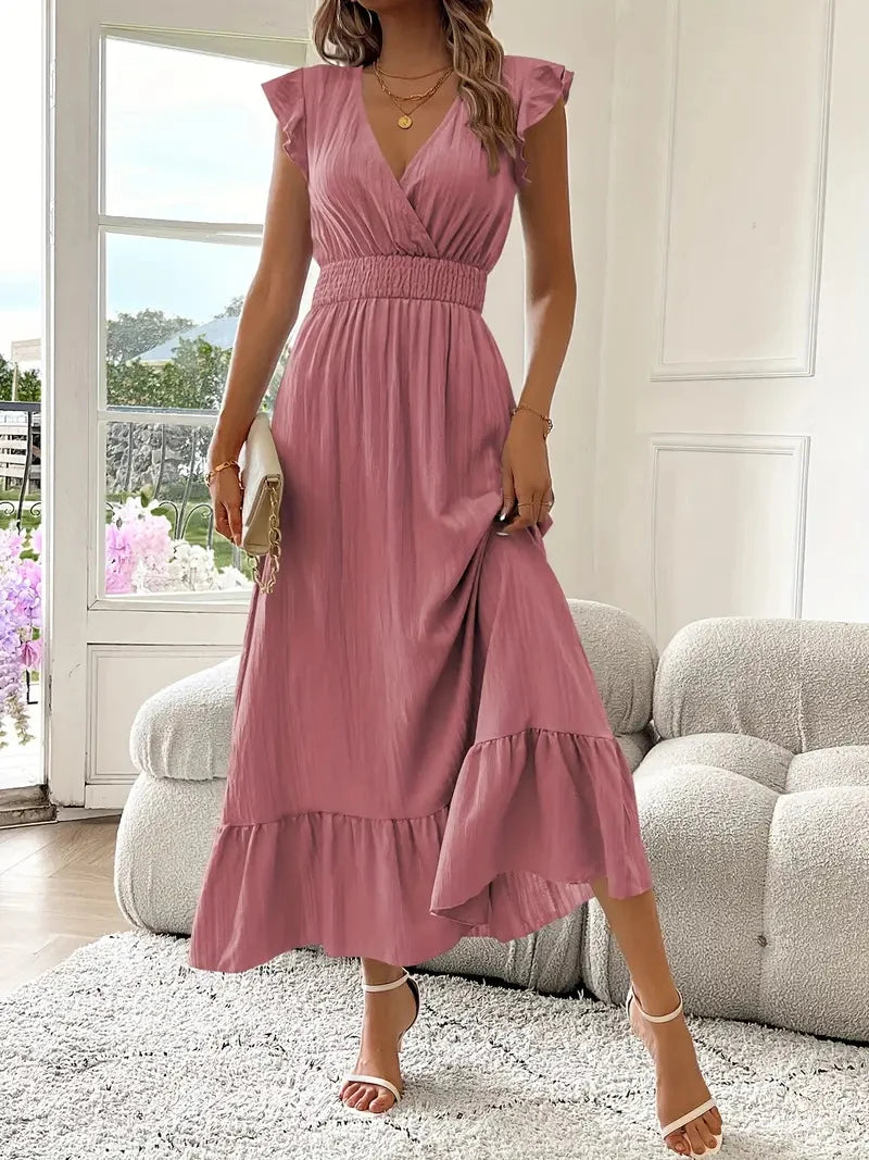 Dames elegante slim fit jurk