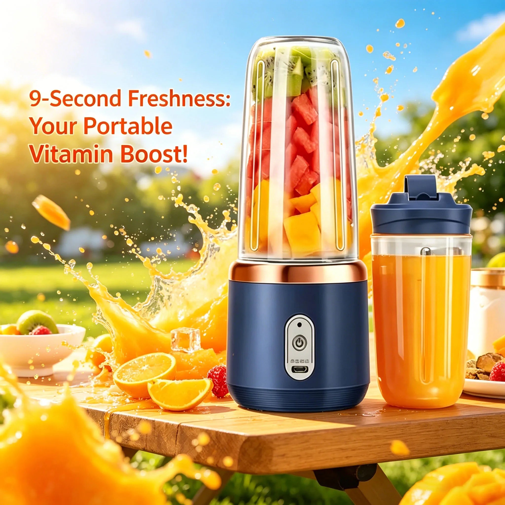 Draagbare mini fruitblender