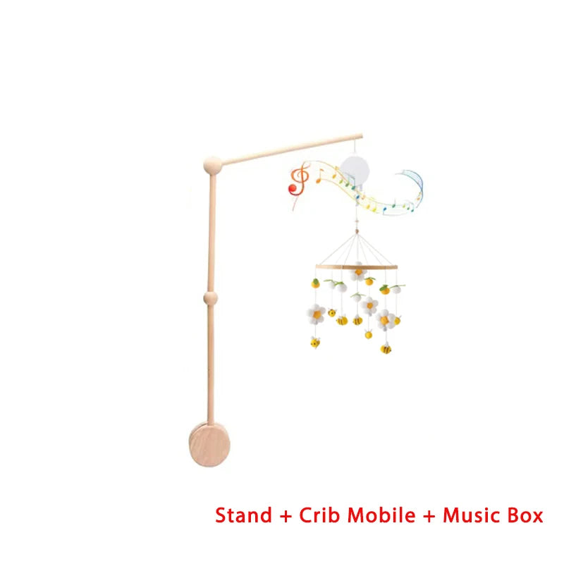 Houten mobile voor boven het bedje