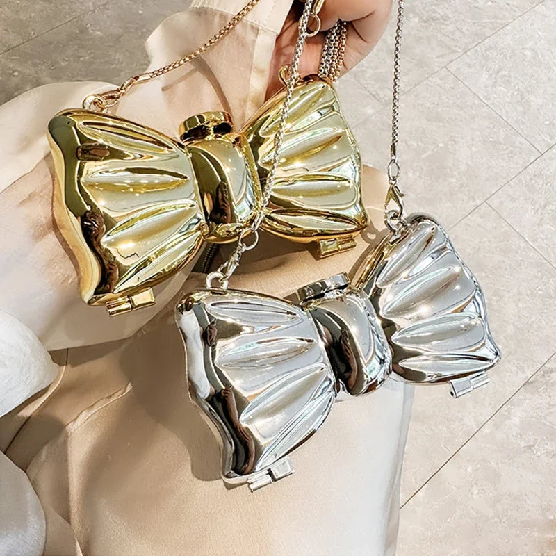 Metallic clutch in strikvorm - afbeelding 7