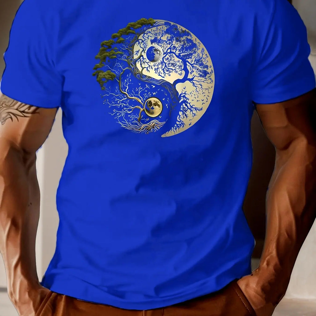 T-shirt met yin-yangprint - afbeelding 35