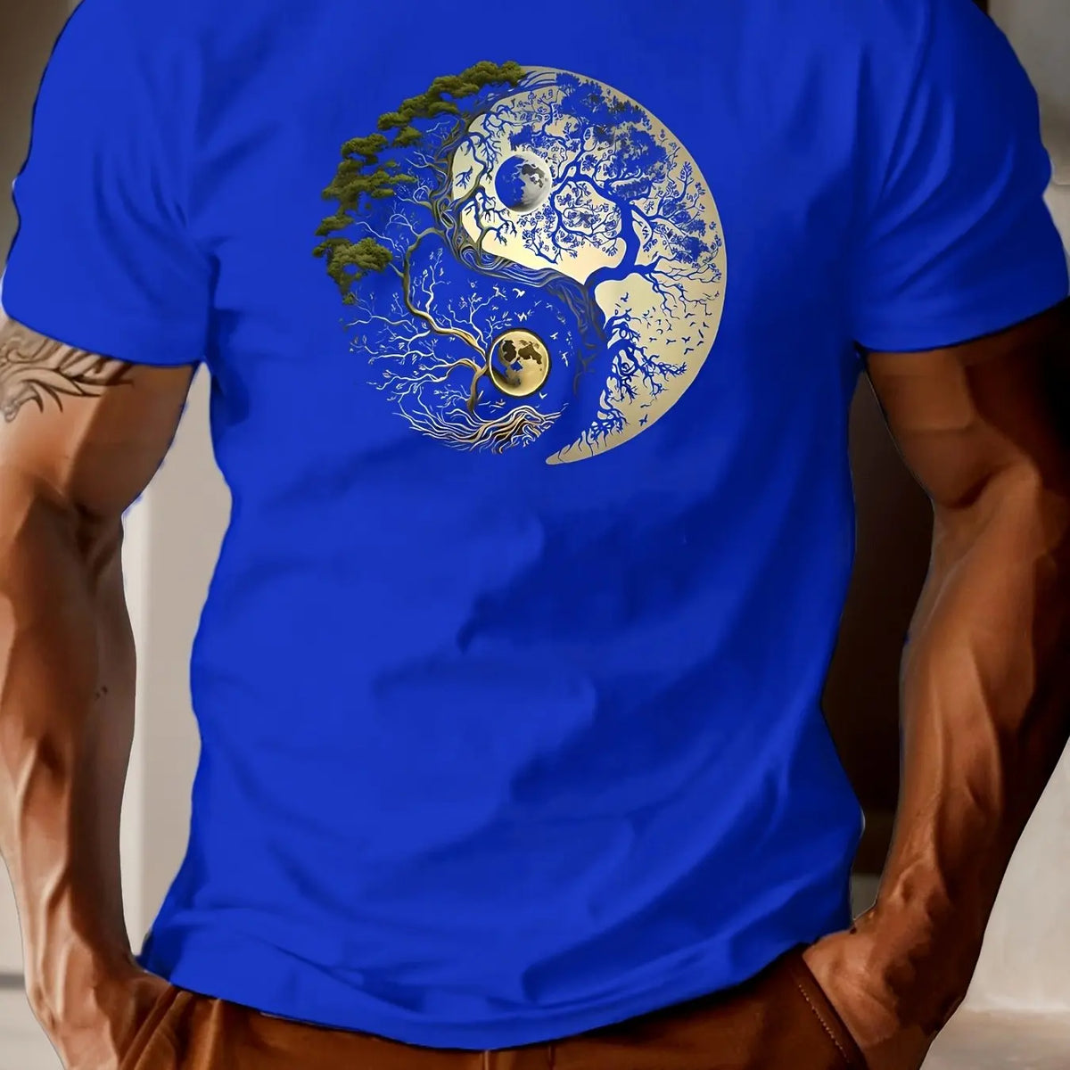 T-shirt met yin-yangprint - afbeelding 35