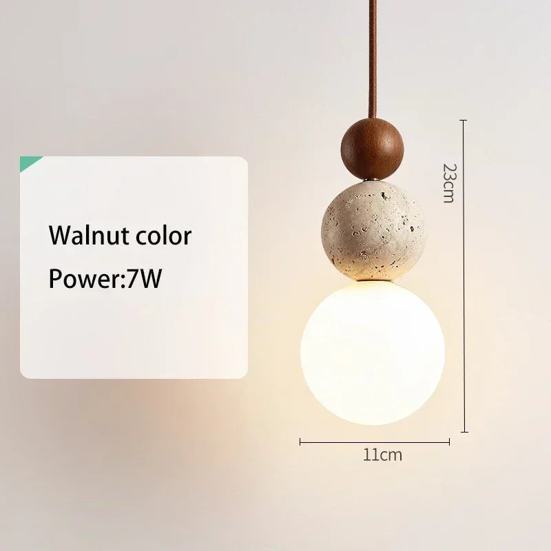 Luma Cream Style travertine hanglamp