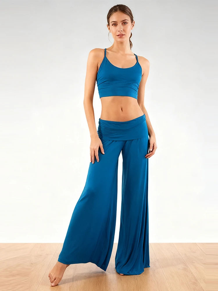 Coral wide leg damesbroek