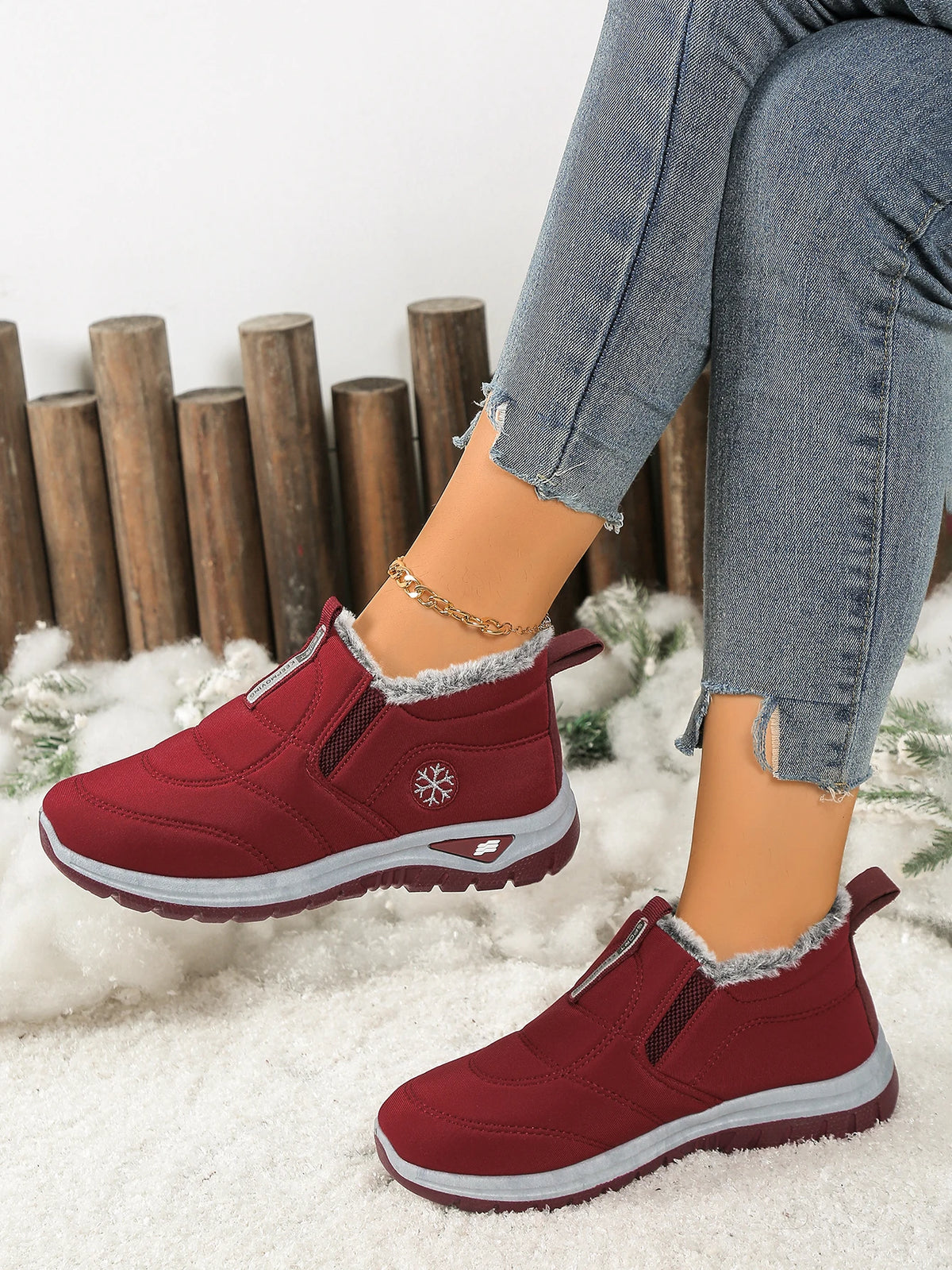 Gevoerde instapboots met fleece - afbeelding 14
