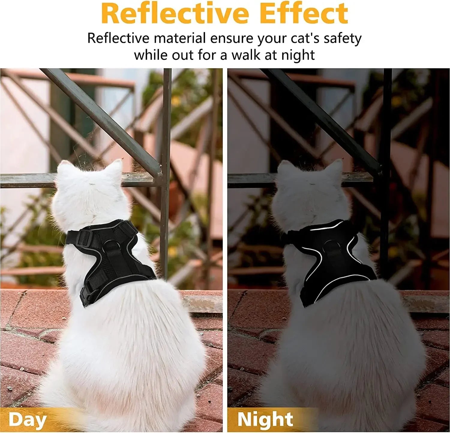 Escape proof kattenharnas met riem