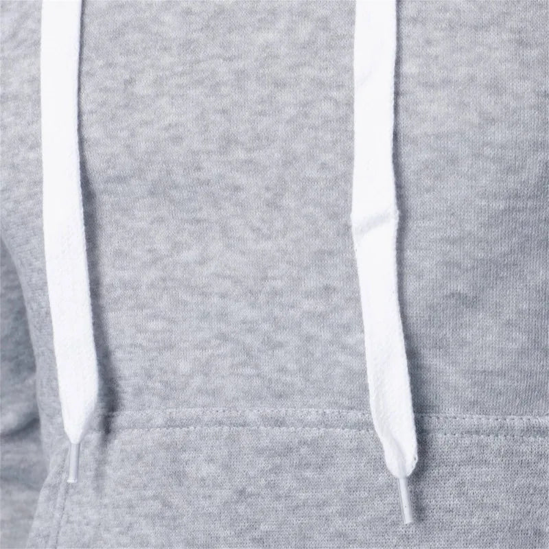 Effen herenhoodie met trekkoord - afbeelding 12