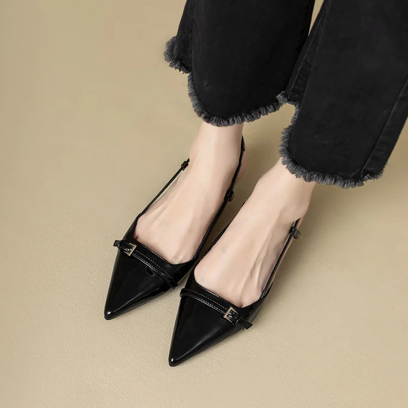 Lakleren slingback pumps - afbeelding 19