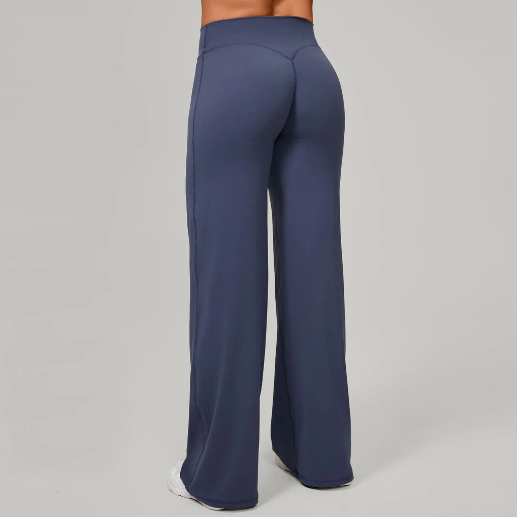 High waisted straight leg yoga pants voor dames