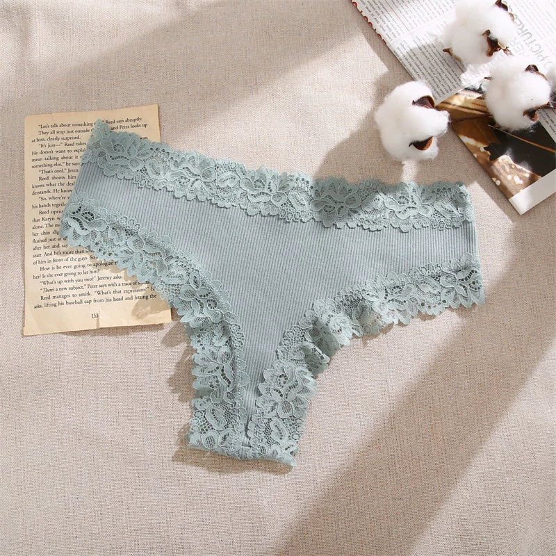 Katoenen kanten slips 5-pack - afbeelding 24