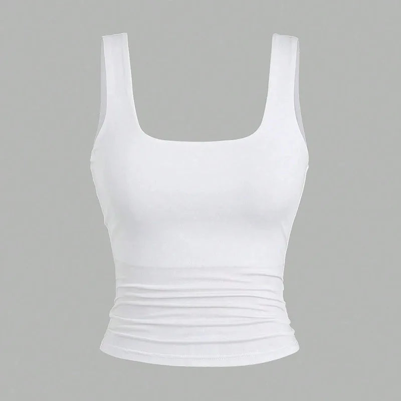 Dames square neck tanktop