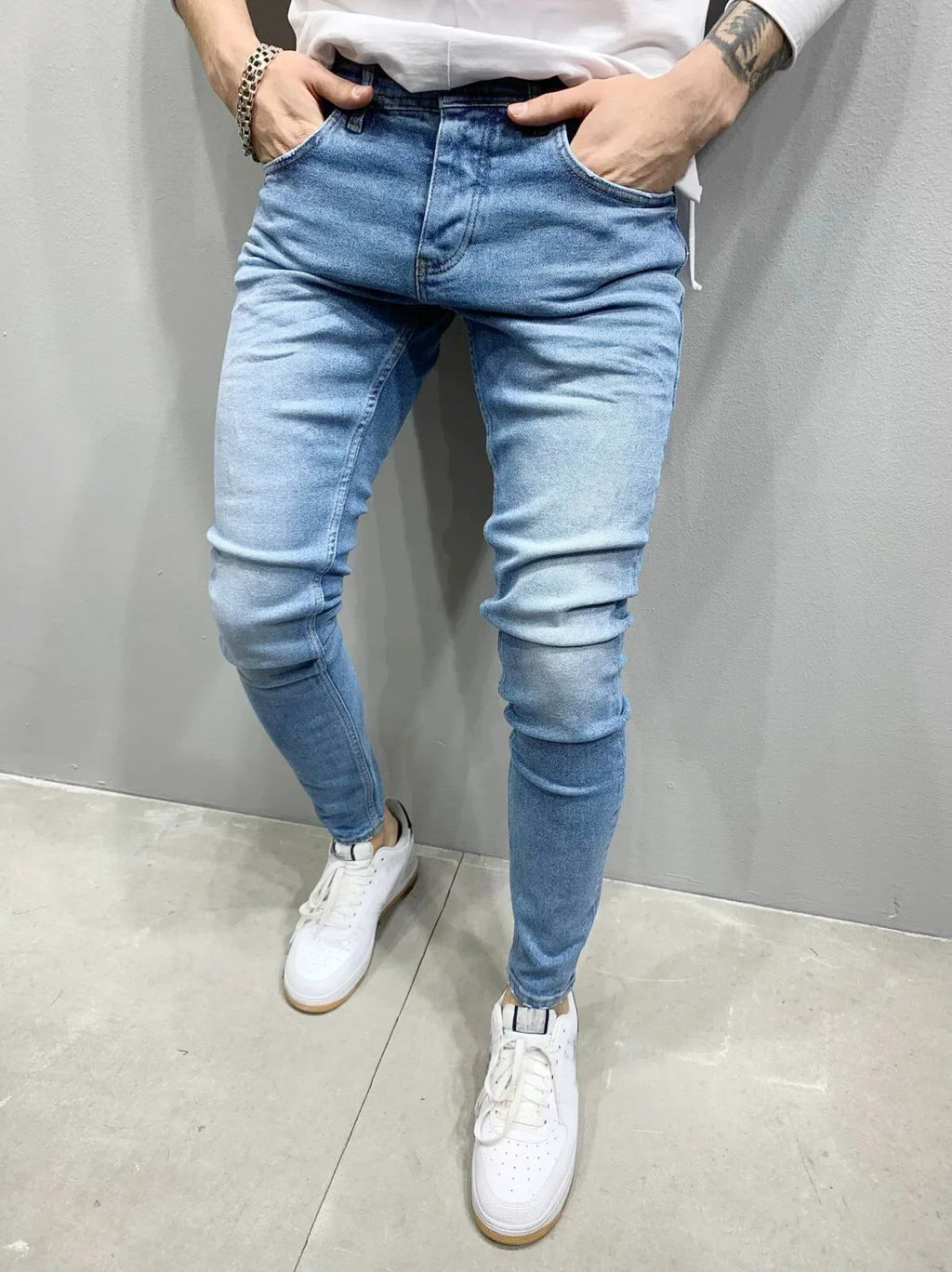 Skinny jeans met stretch - afbeelding 10