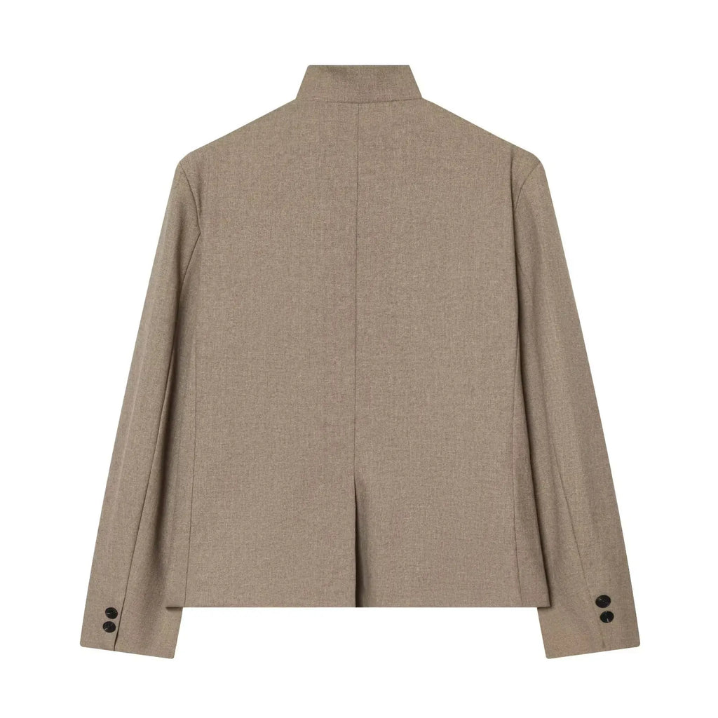 Blazer met opstaande kraag - afbeelding 6