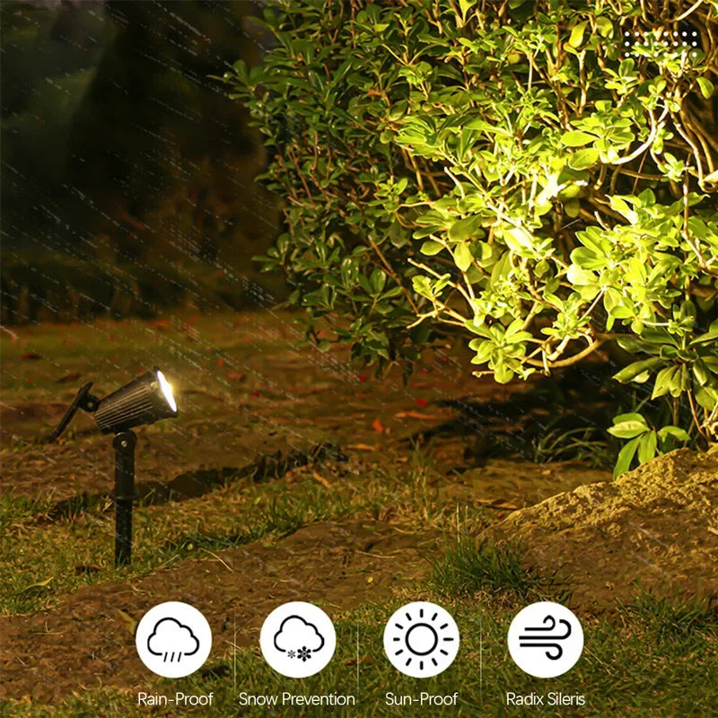 9 LED solar tuinspots