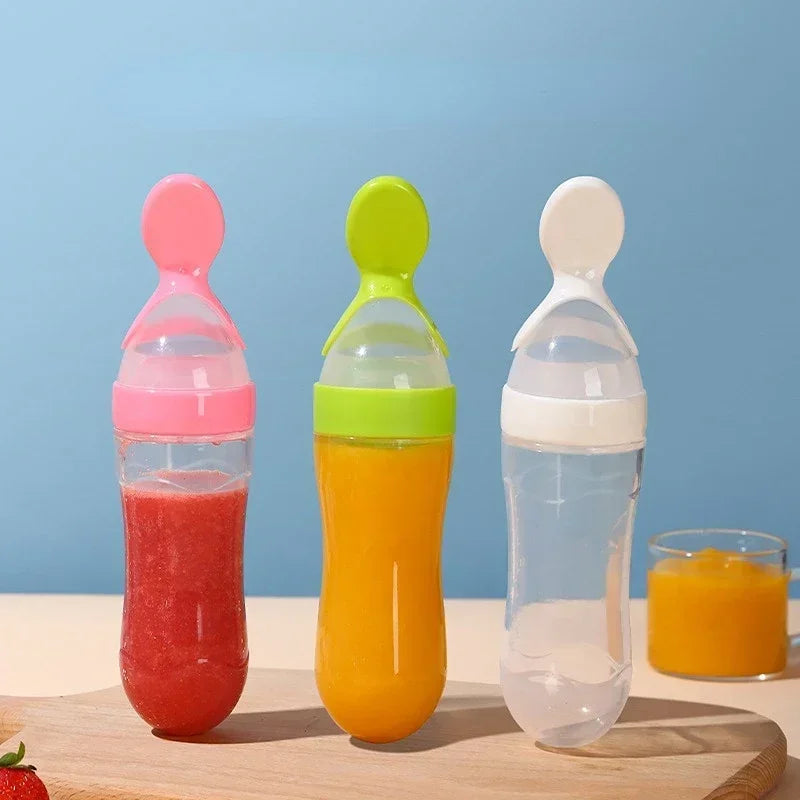 BPA-vrije voedingsfles met lepel