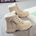 Gevoerde veterboots met plateauzool