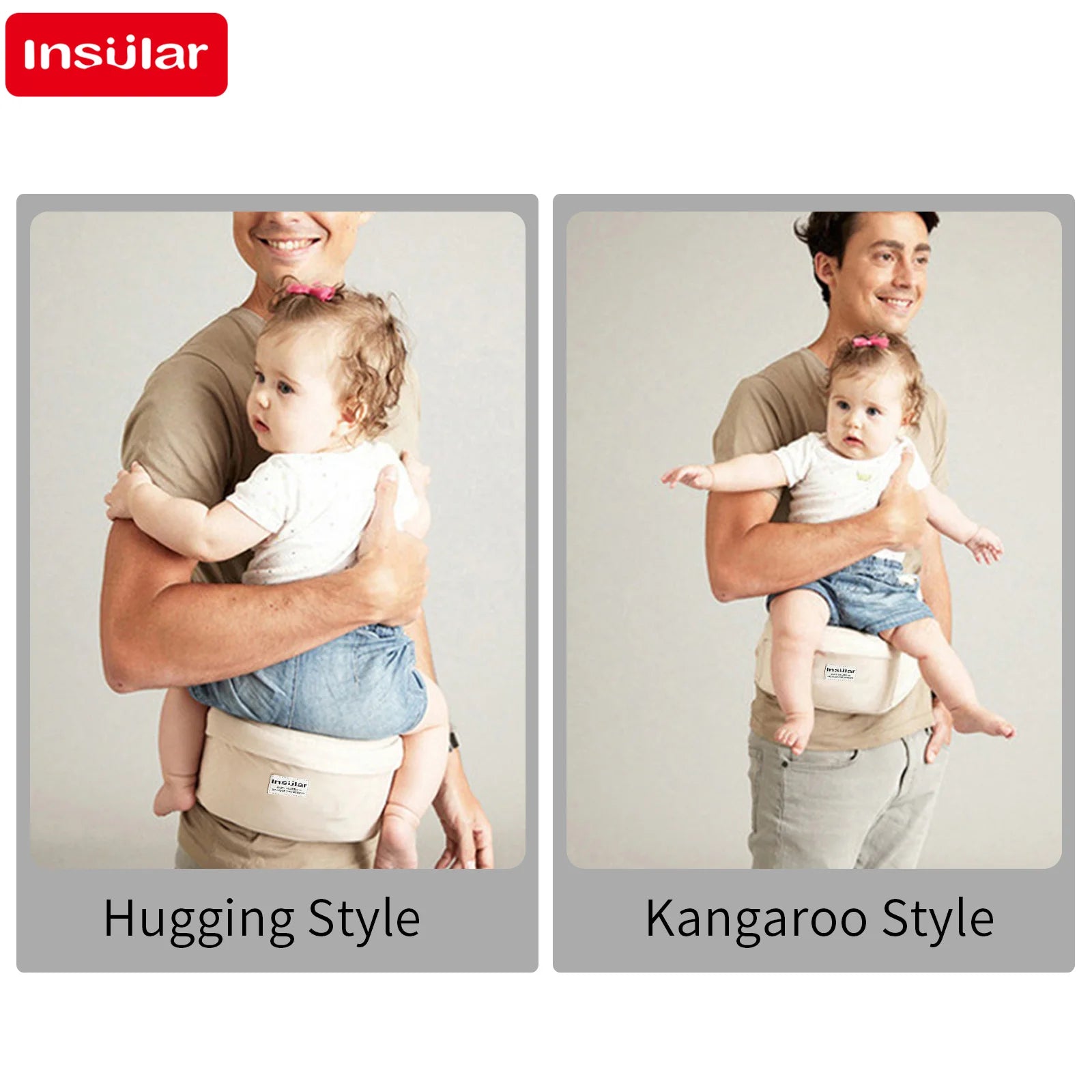 Ergonomische baby draagzak met heupzitje