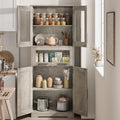 Smalle badkamerkast met 4 deuren en lade (60x30x170cm)