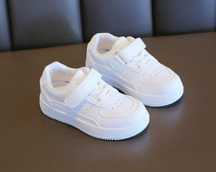 Witte kindersneakers met klittenband - afbeelding 15