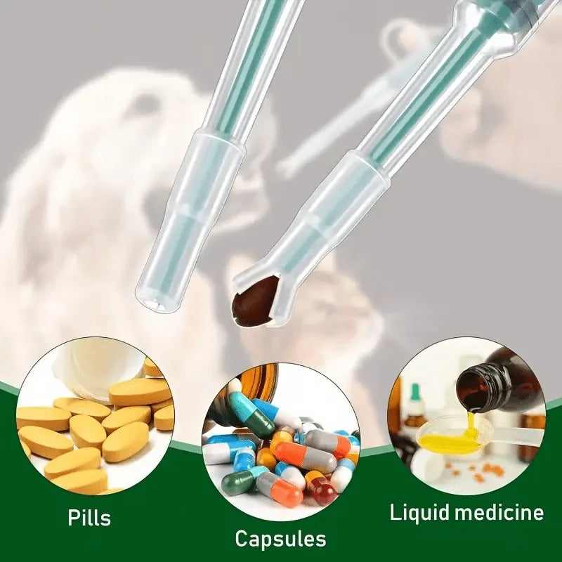 Pillendispenser met voedingsspuit voor huisdieren