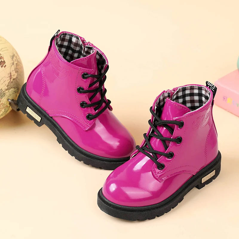 Glanzende kinderveterboots - afbeelding 3